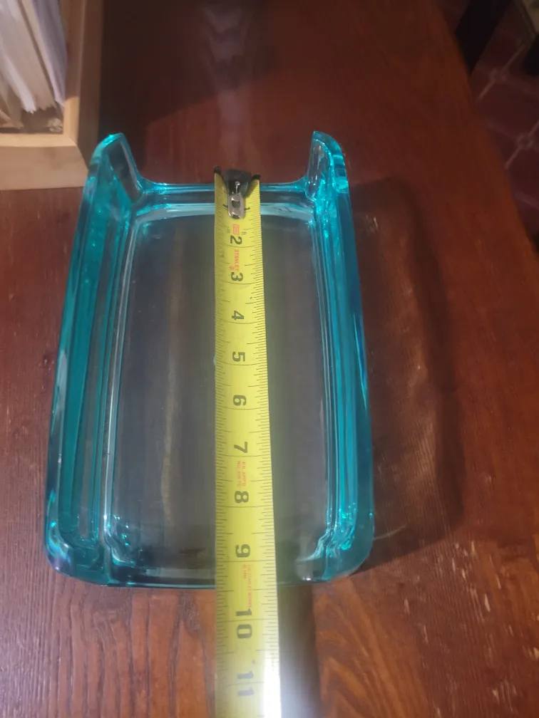 Aqua Blue Glass Napkin Holder image indicator(4)