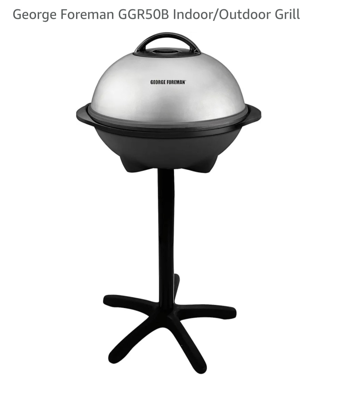 George Foreman GGR50B Indoor/Outdoor Grill electric