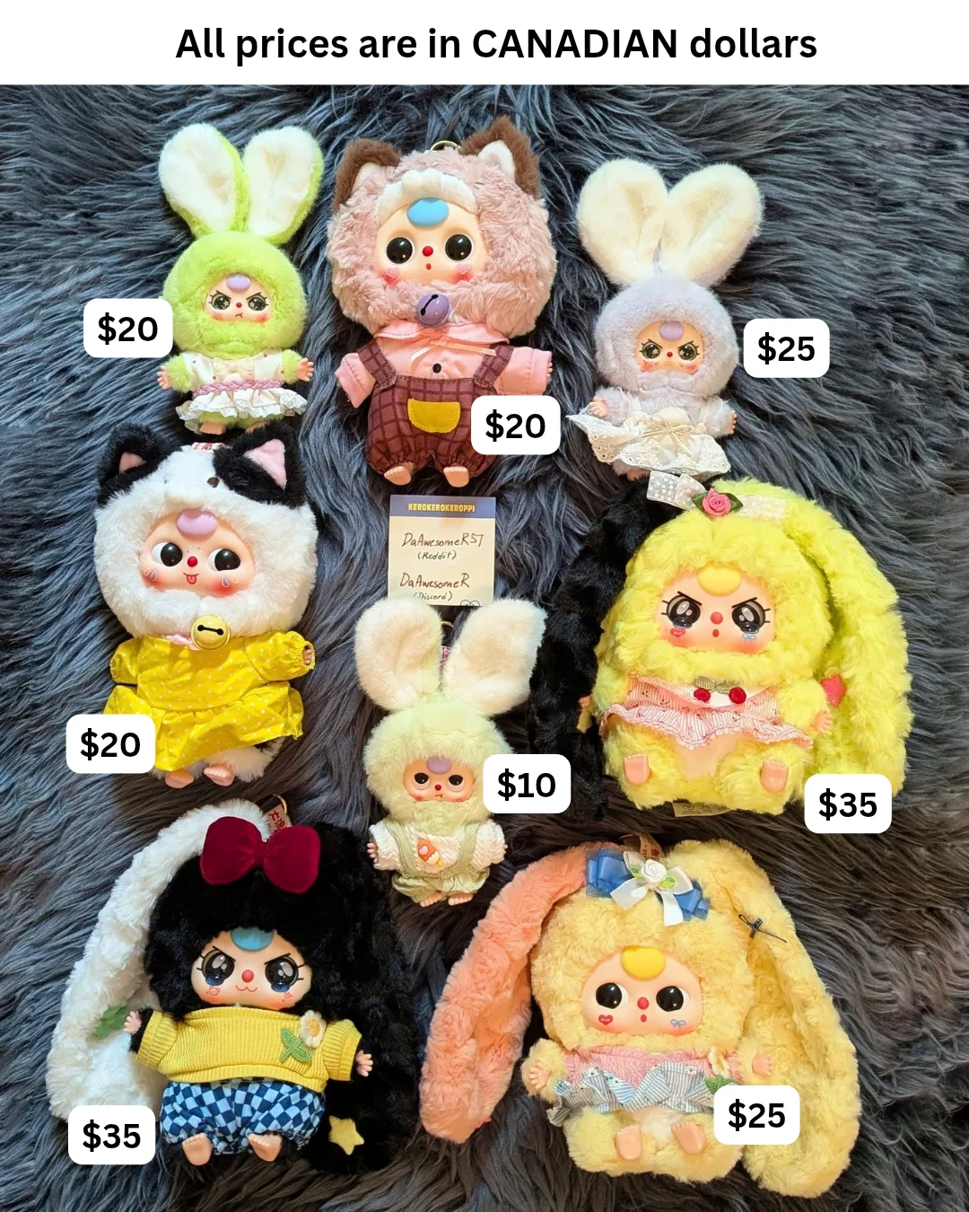 baby three prices in photo thumbnail