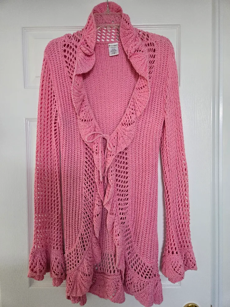No Boundaries Pink Cardigan, Size S thumbnail