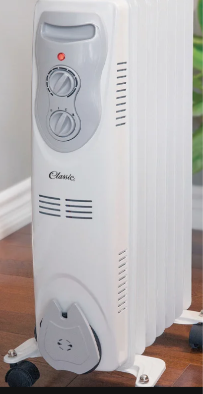 Classic Oil-Filled Radiator Heater - White