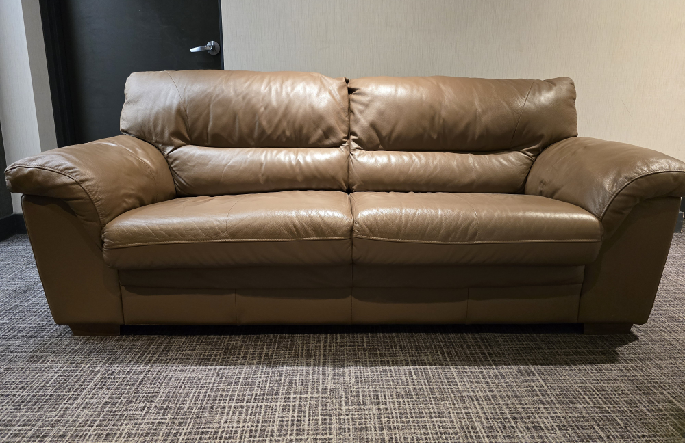 Brown Leather Sofa
