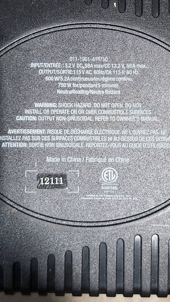 Eliminator 750W V12 Inverter - photo 2