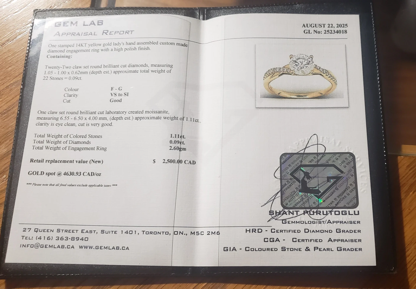 Diamond Centres Gold Ring 14K - photo 4