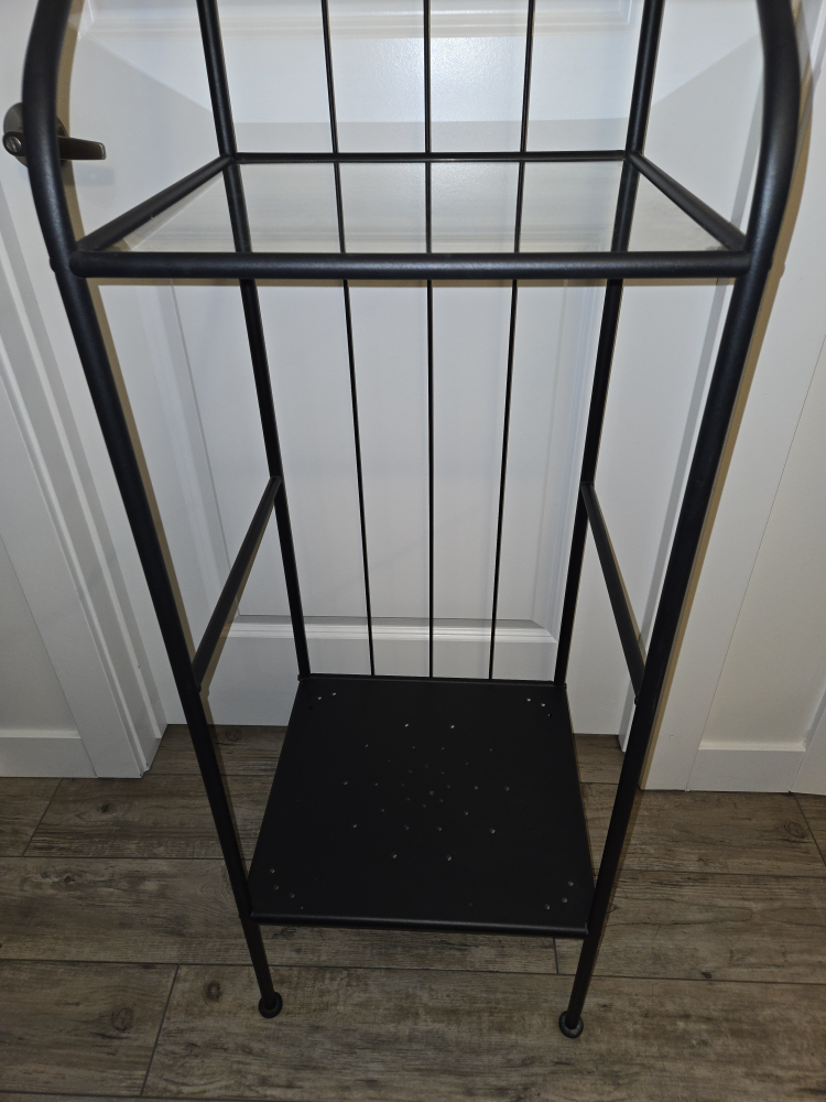 Black Metal & Glass shelf - photo 3