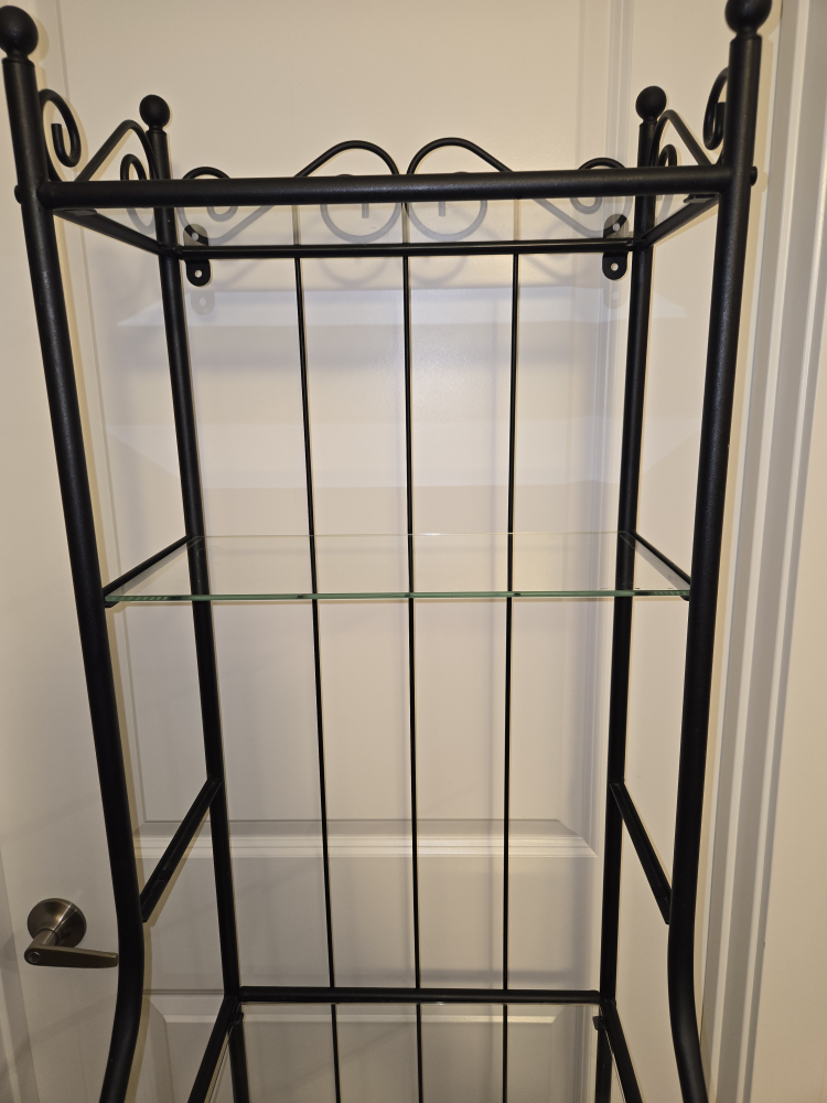 Black Metal & Glass shelf - photo 4