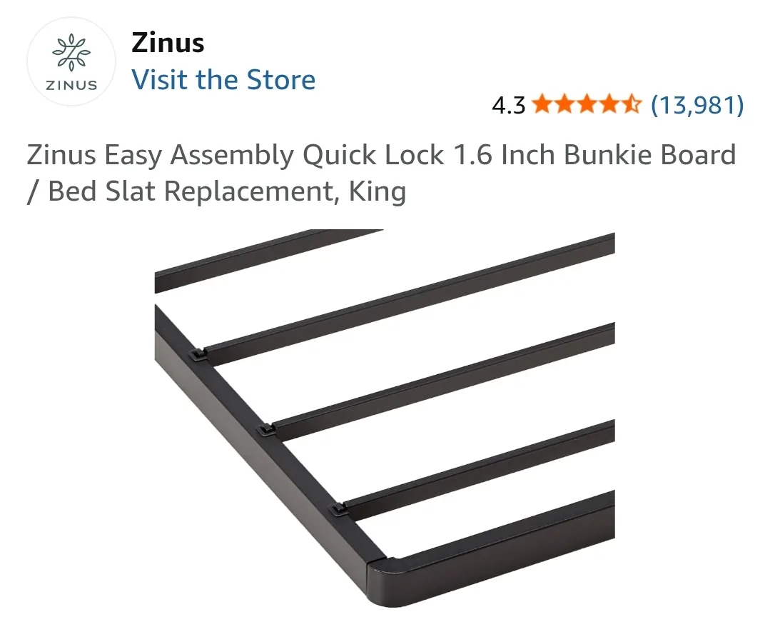 Zinus Easy Assembly King Bed Frame image indicator(7)