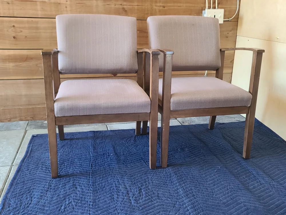 Pair of Armchairs - Neutral Fabric image indicator(2)
