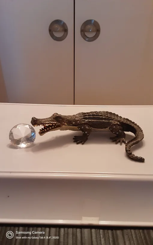 Vintage Crocodile Trinket Box image indicator(3)