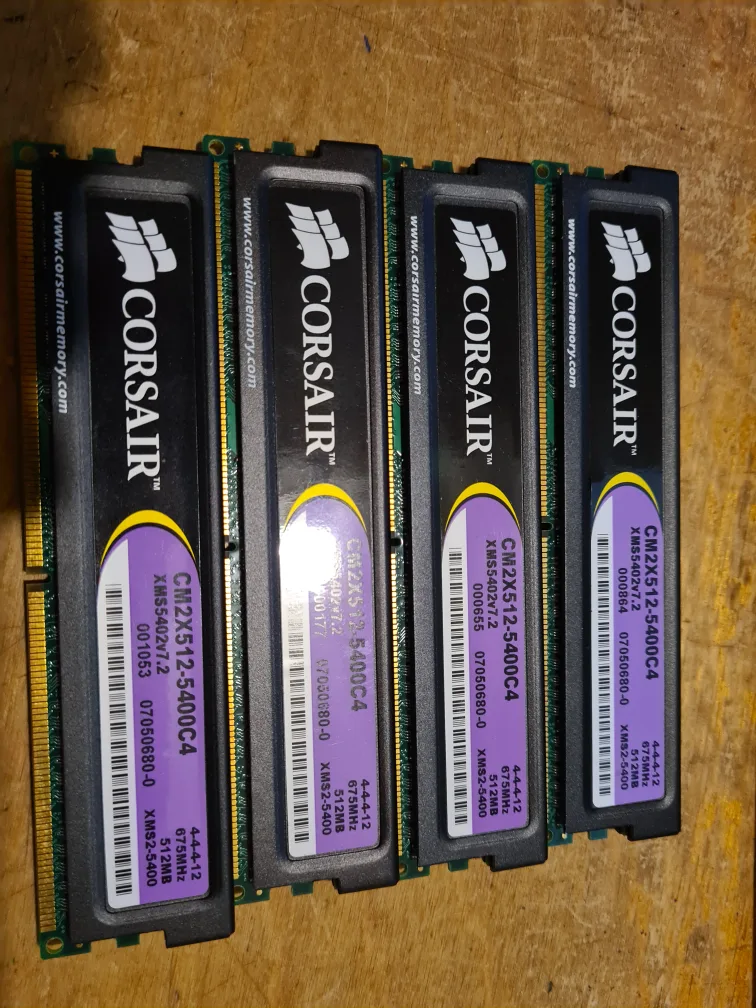 Corsair XMS2 DDR2 RAM 512MB thumbnail