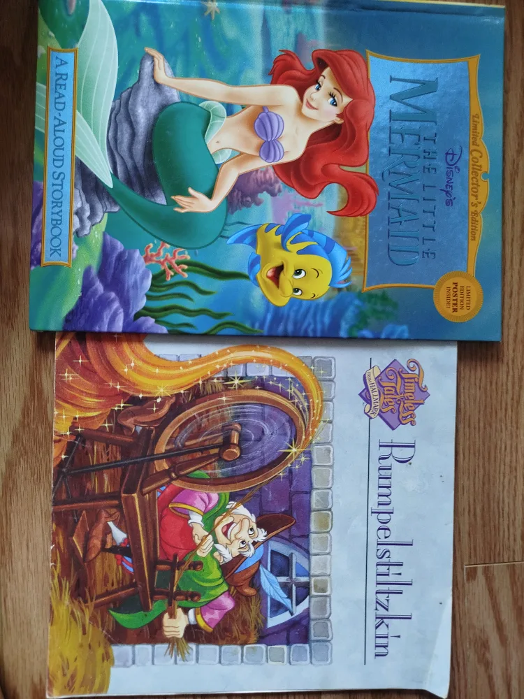 Disney's Little Mermaid & Rumpelstiltskin Books thumbnail