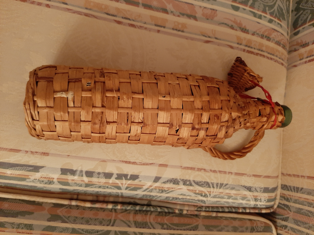 Wicker Wrapped Wine Bottle - photo 5