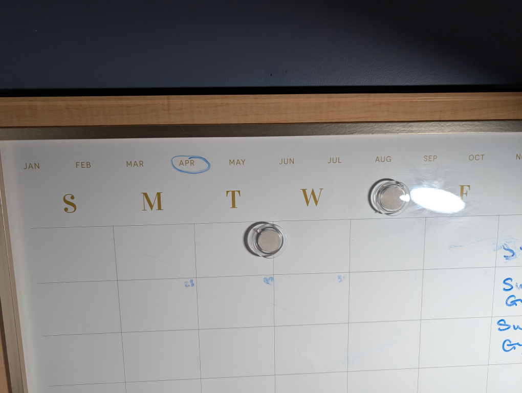Framed Dry Erase Calendar board - photo 3