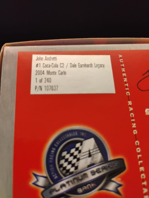 Action Racing John Andretti #1 Coca-Cola C2 Diecast - photo 4