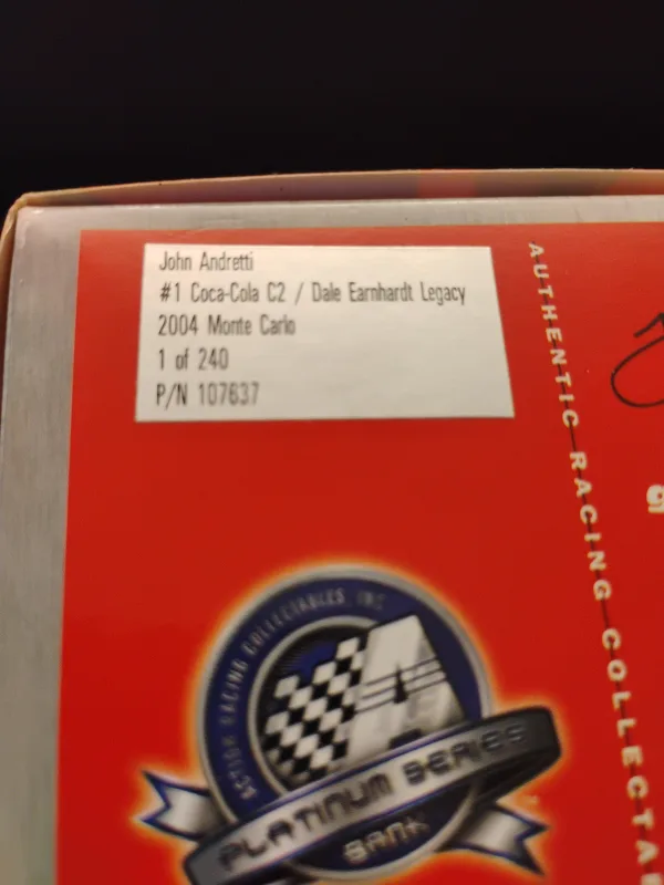 Action Racing John Andretti #1 Coca-Cola C2 Diecast image indicator(4)