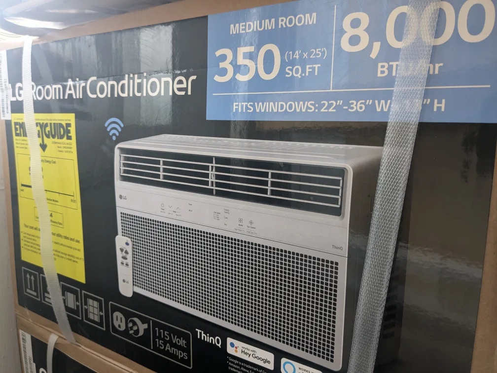 8,000 Btu LG ThinQ Smart Window AC Unit thumbnail