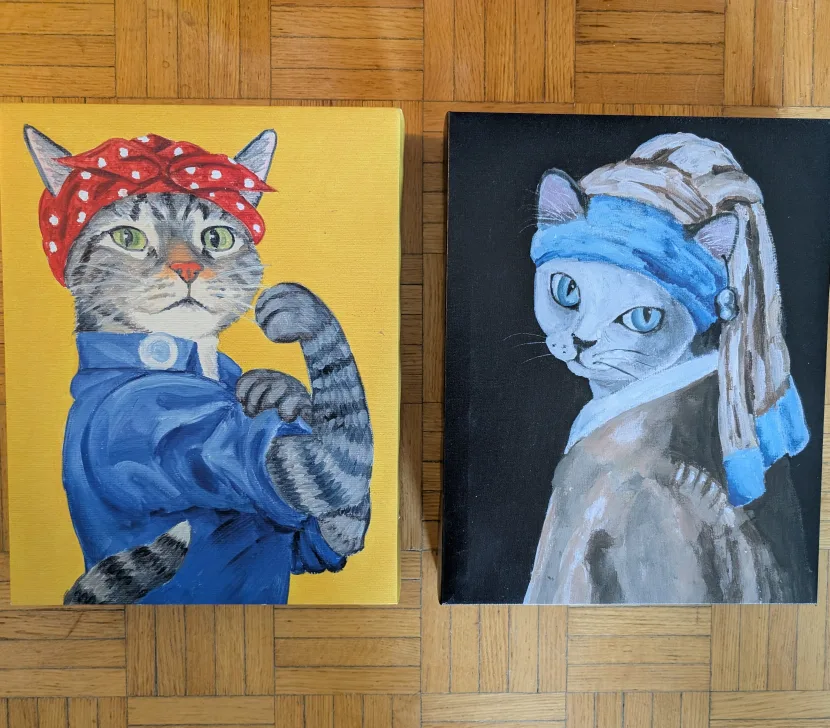 Cat Art Paintings thumbnail