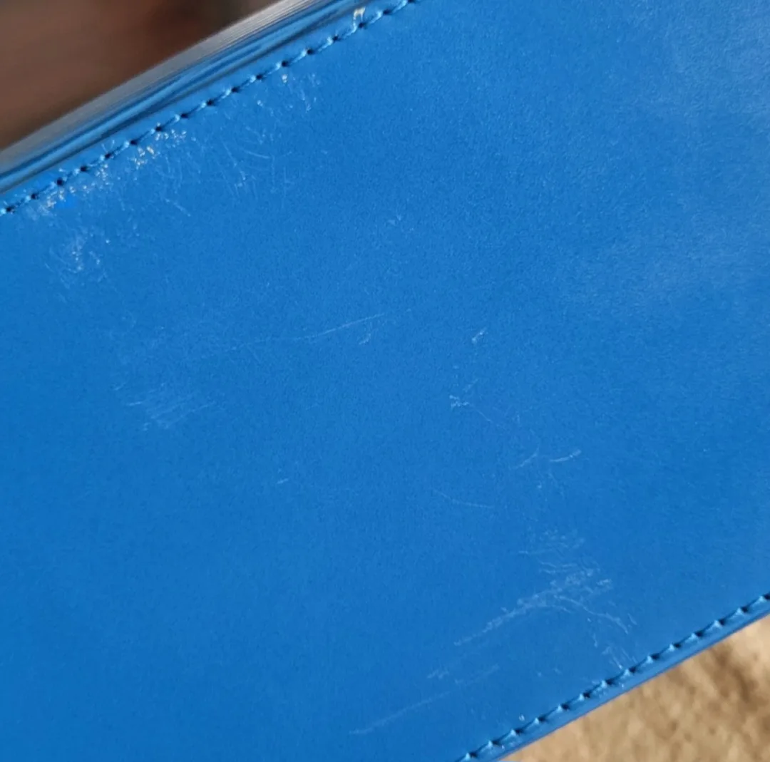 **Vintage** Louis Vuitton Sablon Epi Leather Blue Handbag image indicator(9)