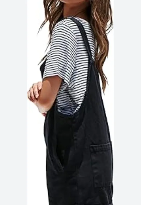 (NEW) Forever 21 Denim Fungaree Dress image indicator(3)