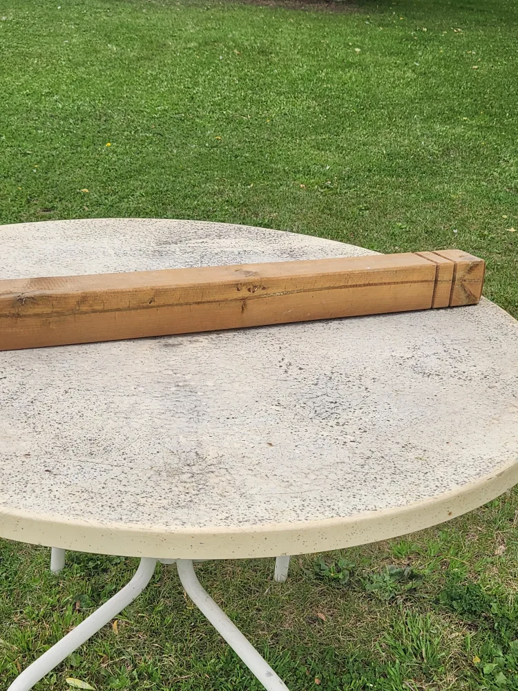 Pressure treated brown deck post thumbnail