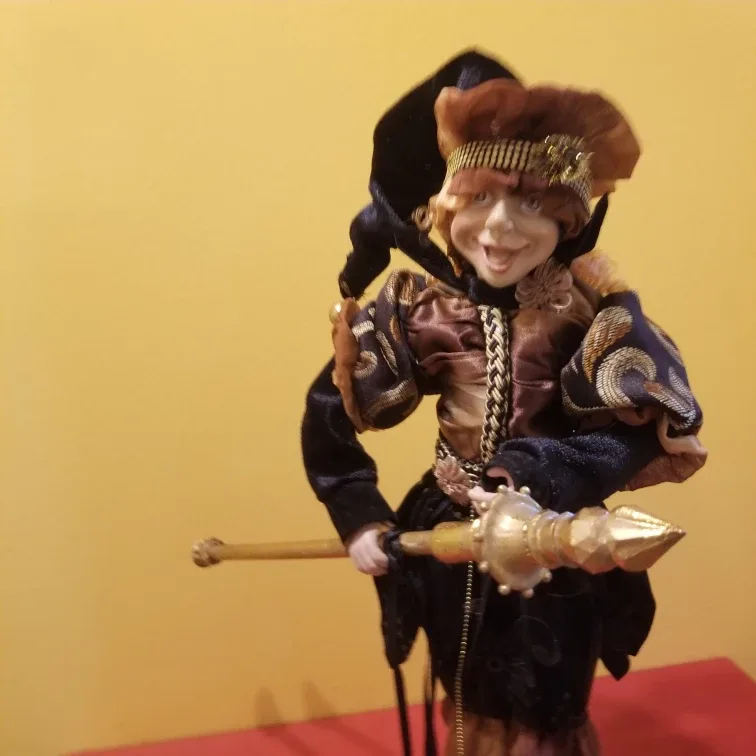 Vintage Jester Doll with Staff image indicator(10)