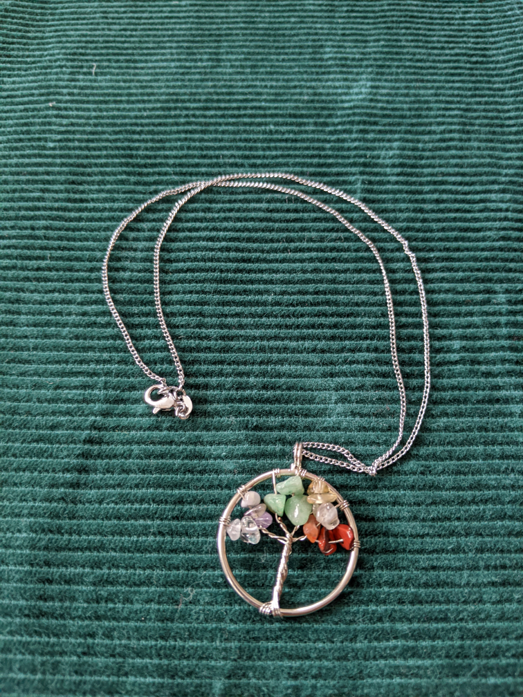 Tree of Life Gemstone Pendant Necklace - photo 2