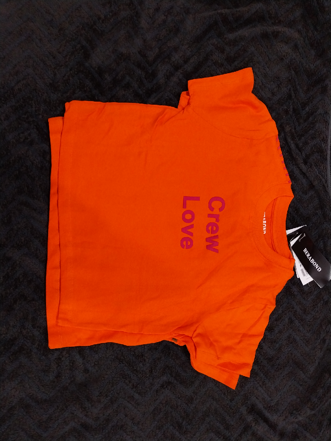 New Berabond Crew Love Orange Tee