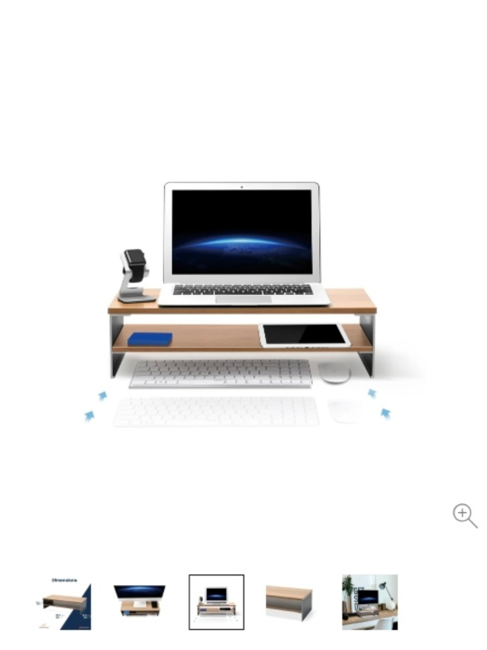 Monitor Stand Riser - Wood