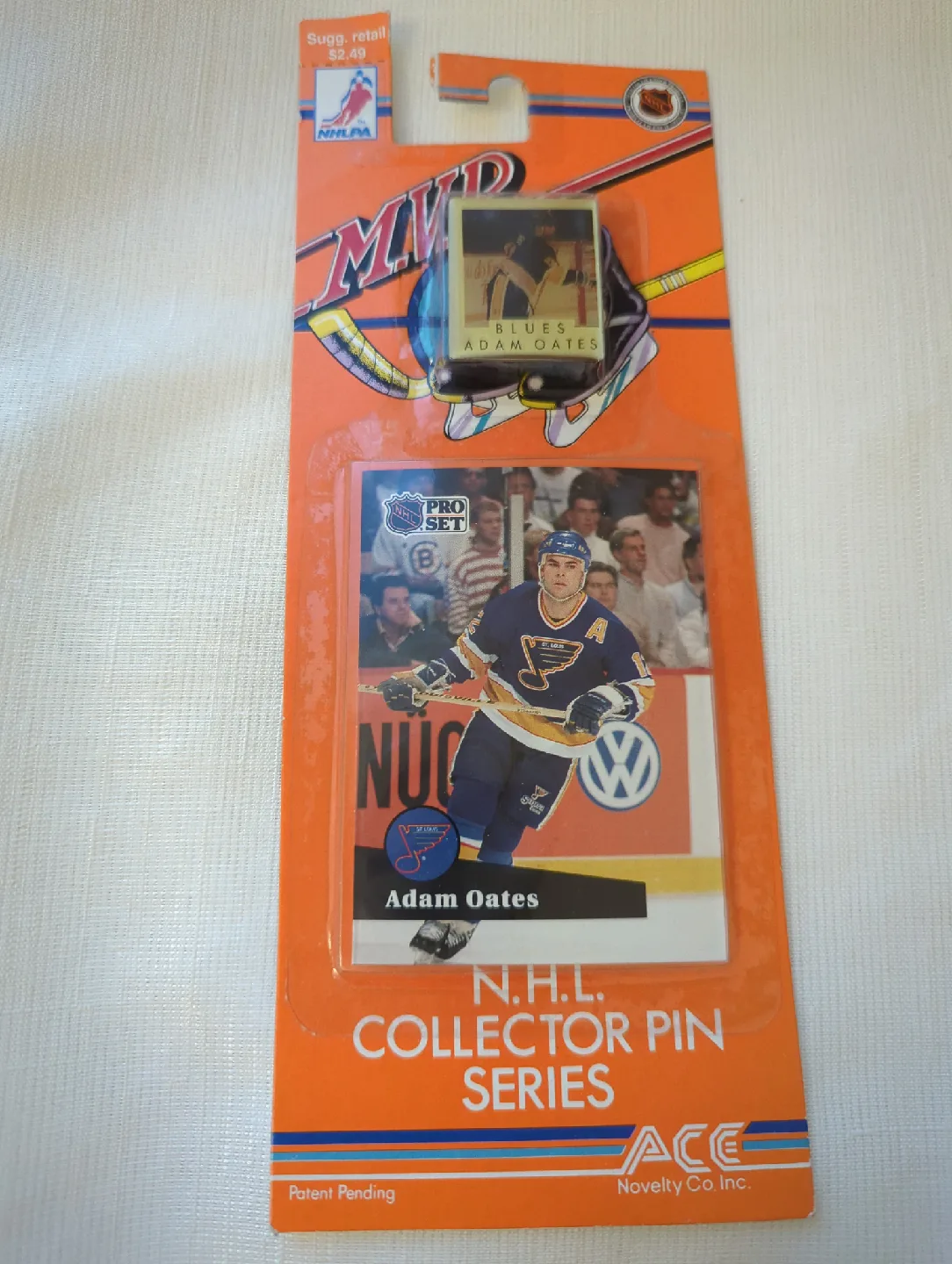 Adam Oates card and pin set 1991 thumbnail