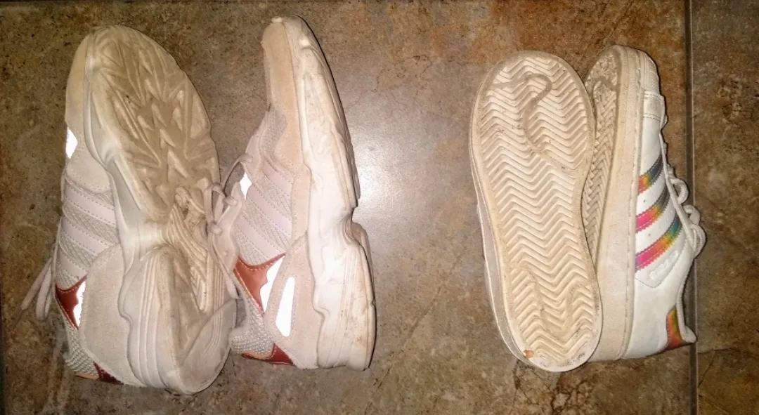 Two Pairs of Girl's Adidas Running Shoes image indicator(2)