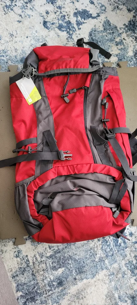 Mountain Warehouse Venture 40L Backpack - Red/Grey