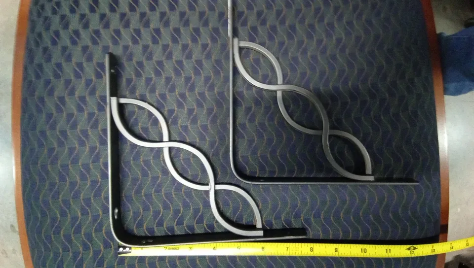 🧡Celtic Scroll Shelf Brackets - 8" Pewter thumbnail