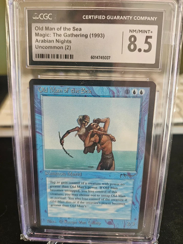 CGC Graded 8.5 Magic: The Gathering Old Man of the Sea Card thumbnail