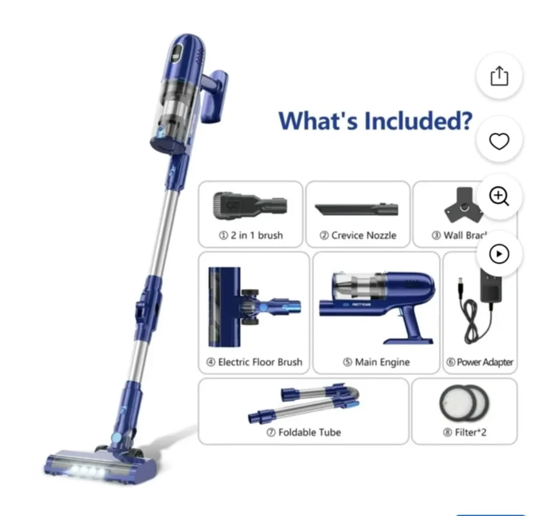 PRETTYCARE Cordless Stick Vacuum Cleaner thumbnail
