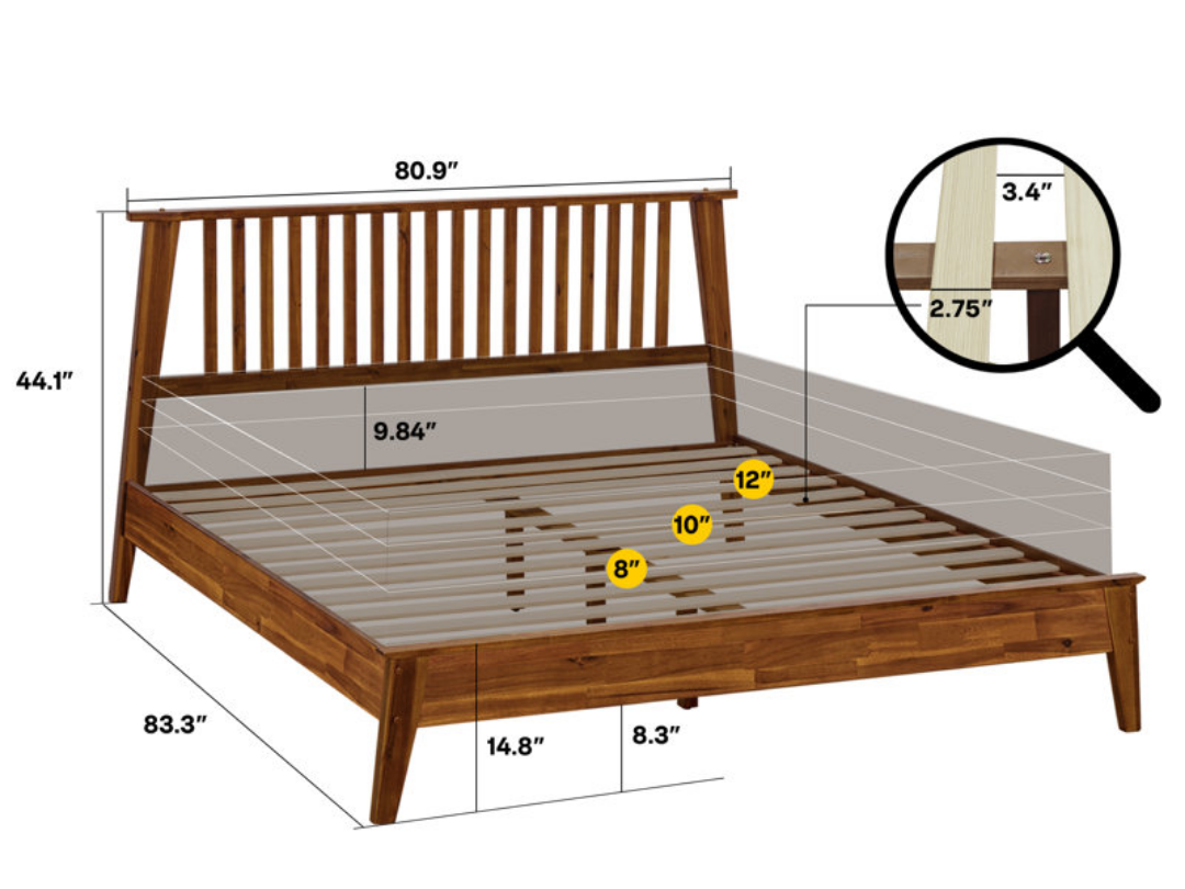 Wooden Platform Bed Frame - photo 4