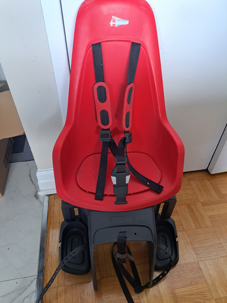 Bobike Child Bike Seat - Red & Black - photo 4