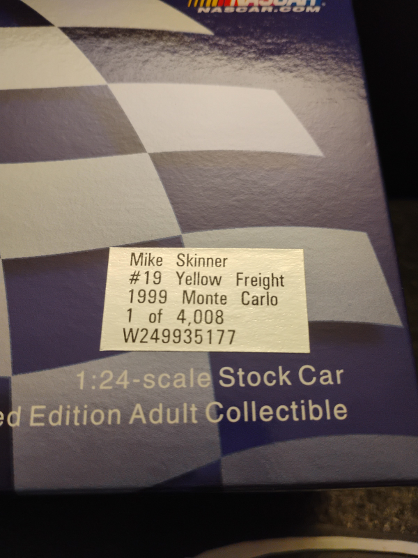 Mike Skinner #19 Yellow Freight 1999 Monte Carlo - photo 3