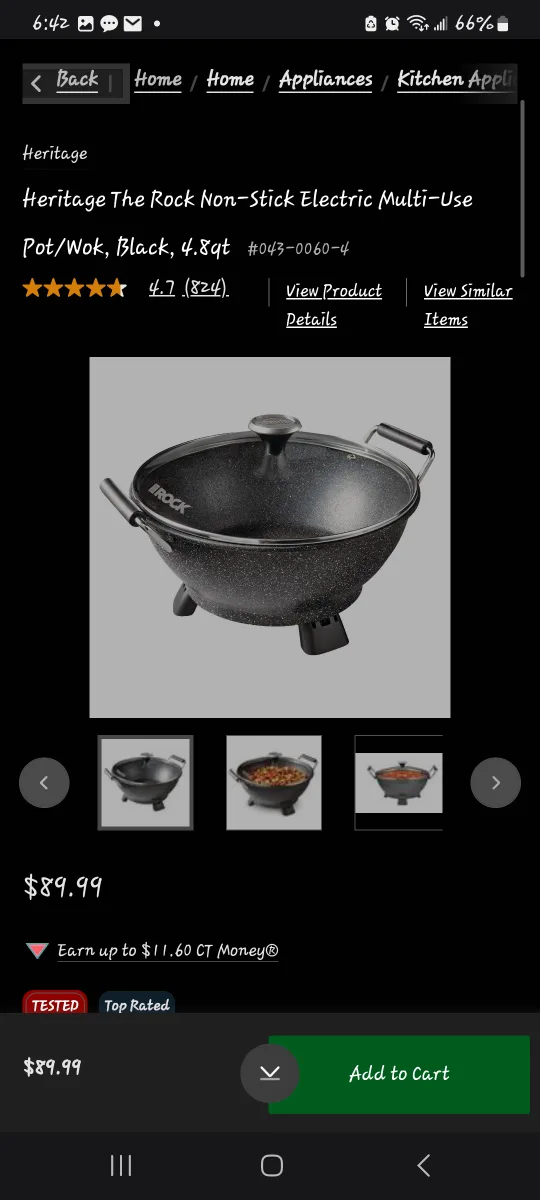 Heritage The Rock Electric Multi-Use Pot/Wok image indicator(2)