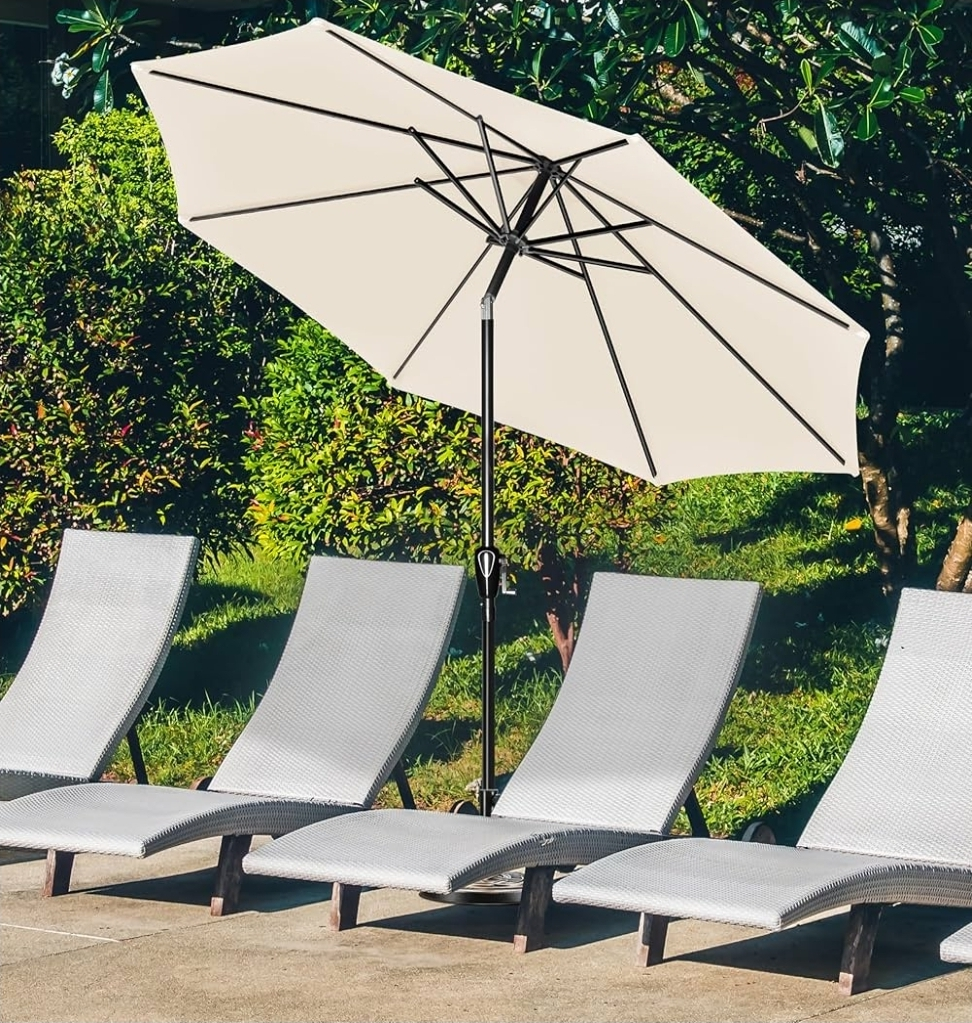 Outdoor Patio Umbrella - Beige - photo 2