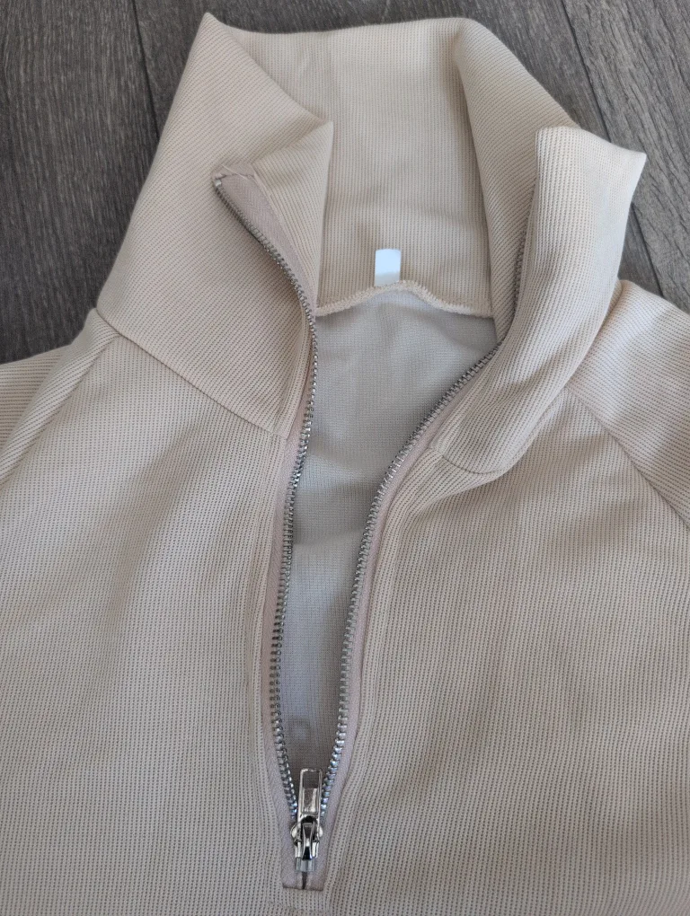 Beige Half-Zip Pullover image indicator(2)