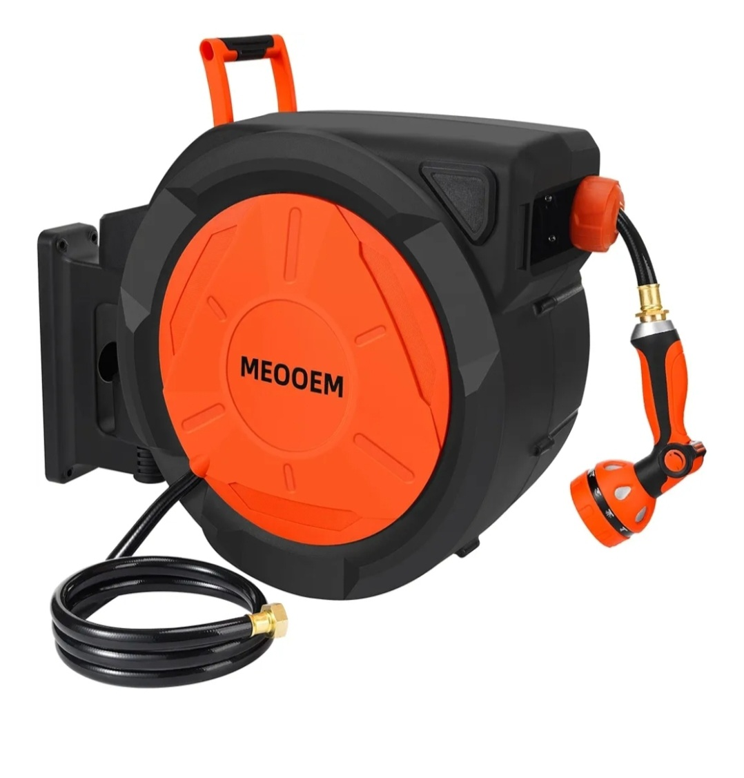 MEEOOEM Retractable Garden Hose Reel
