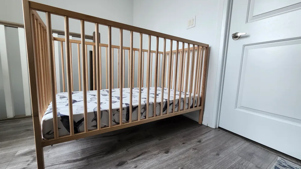 Ikea wooden crib for sale image indicator(2)