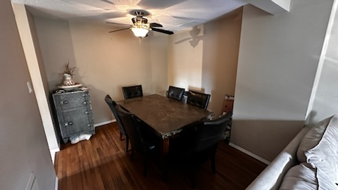 Slate dining table and chairs