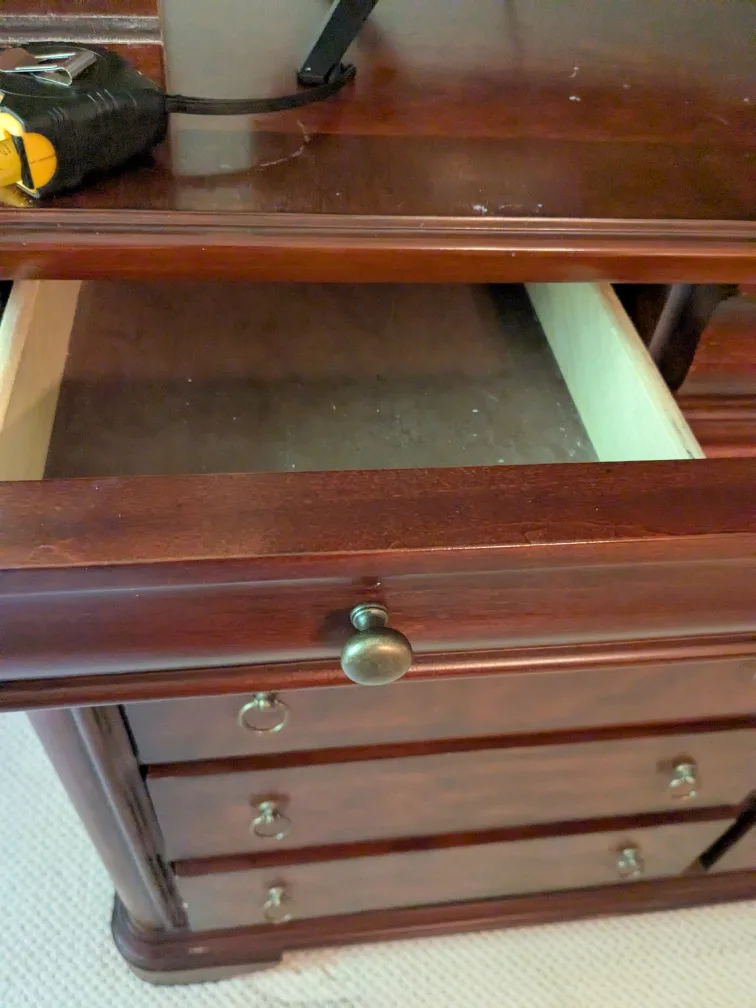 Dark Wood Dresser with Multiple Drawers image indicator(2)