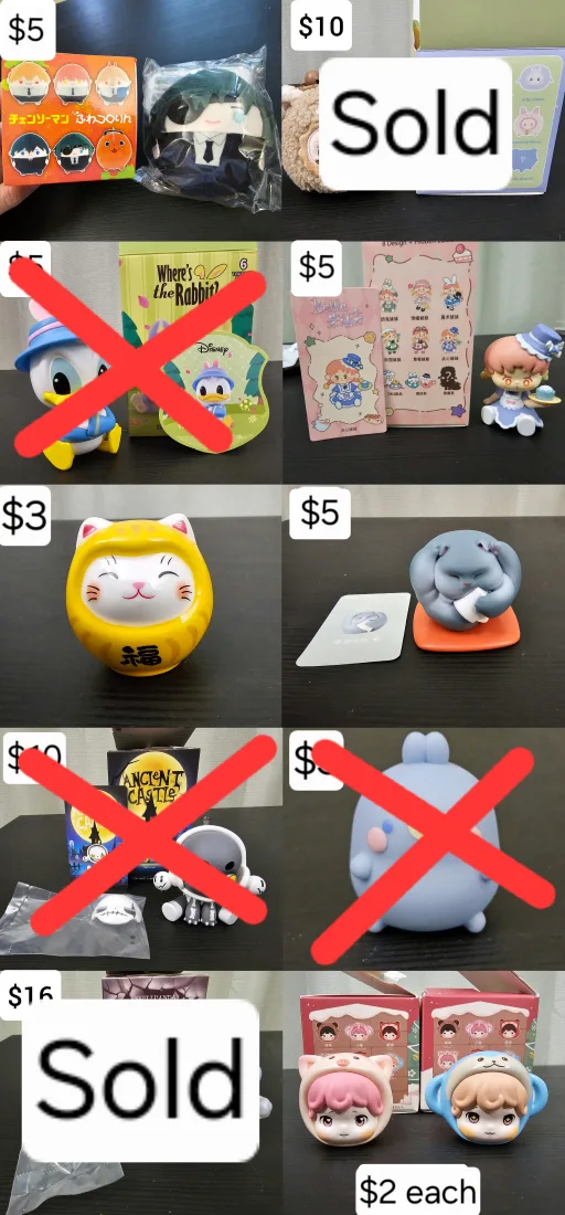 Reduced prices! Extremely low. Cute collectible figures image indicator(5)