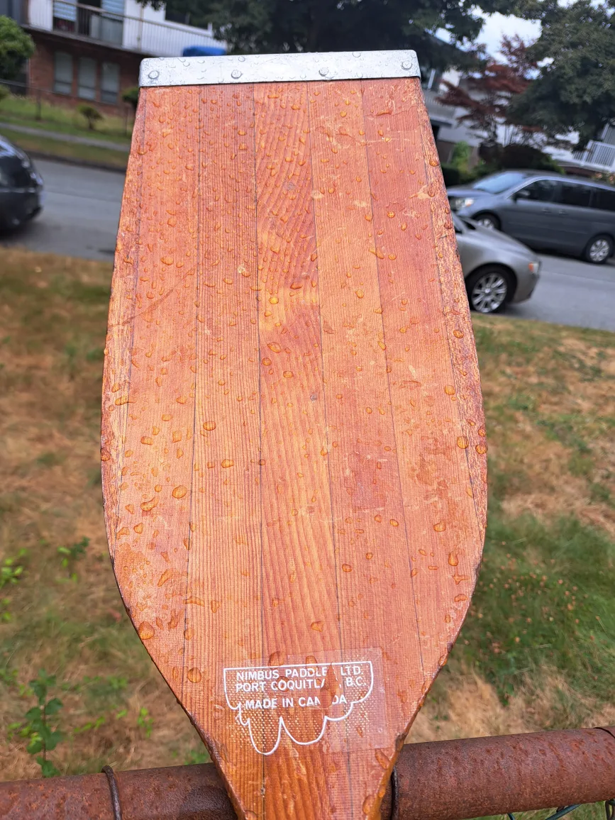 -- kayak paddle- nimbus- wooden!! image indicator(2)