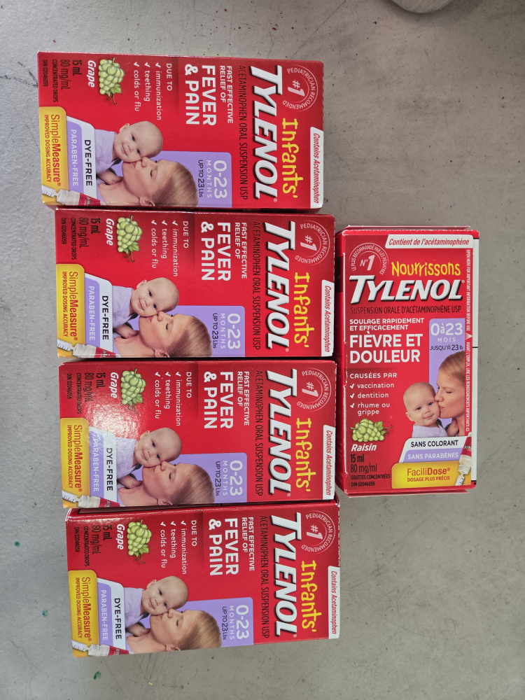 Infants' Tylenol Grape 15mL - Exp 2026