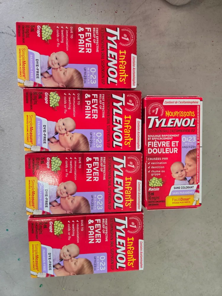 Infants' Tylenol Grape 15mL - Exp 2026 thumbnail