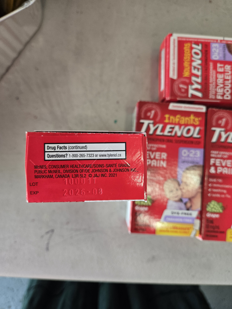 Infants' Tylenol Grape 15mL - Exp 2026 - photo 2