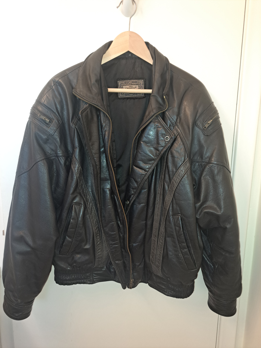 Dino Gallucci Black Leather Jacket medium